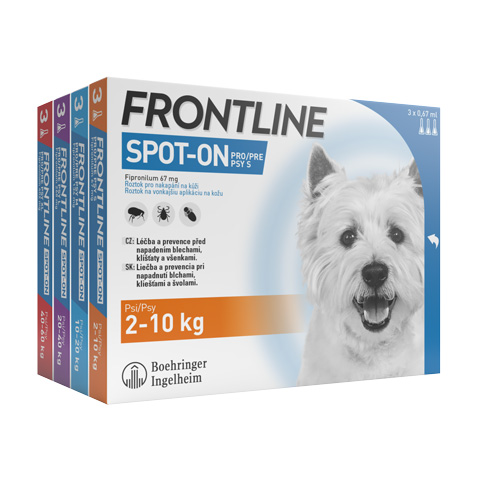 Frontline Spot-on Dog range